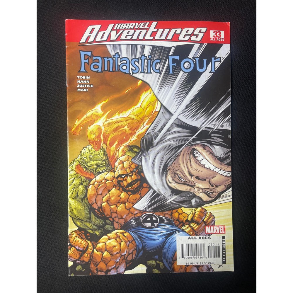 Marvel‎ Adventures Fantastic Four Comic Book Issue 33 Tobin Hahn Art